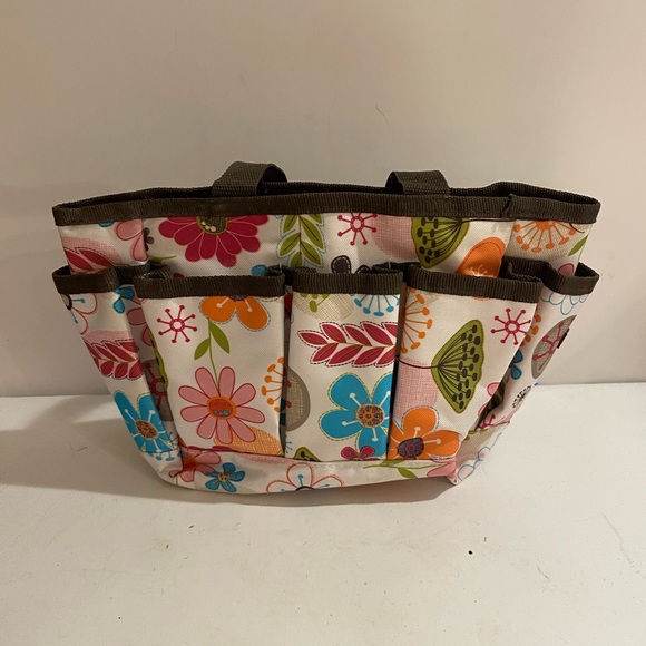 Thirty-One Floral Multi-Color Utility/Craft Bag (OY) - Picture 3 of 8